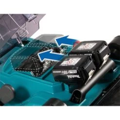 Tondeuse 36 V (2x18V) Makita DLM382CM2 + 2 Batteries 4 Ah + Chargeur Double -Pro Jardin Soldes AFD 131550