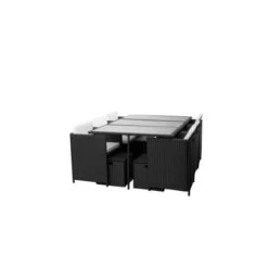 Ensemble Repas 11 Pièces SETMITRI Acier Noir