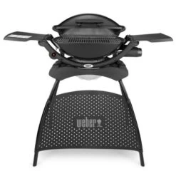 Barbecue à Gaz Q 2000 Noir Weber Avec Stand - 53010353 -Pro Jardin Soldes AFD 186097