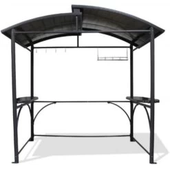 Abri Barbecue En Aluminium Et Polycarbonate DCB Garden Gris Anthracite - ABRI-BARBECUE