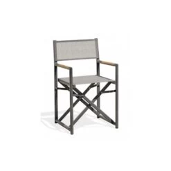 Fauteuil De Jardin Pliant HONFLEUR DCB Garden Gris Anthracite - HONFLEUR-DC