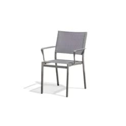 Fauteuil De Jardin Empilable STOCKHOLM DCB Garden Gris Anthracite - STOCKHOLM-FT
